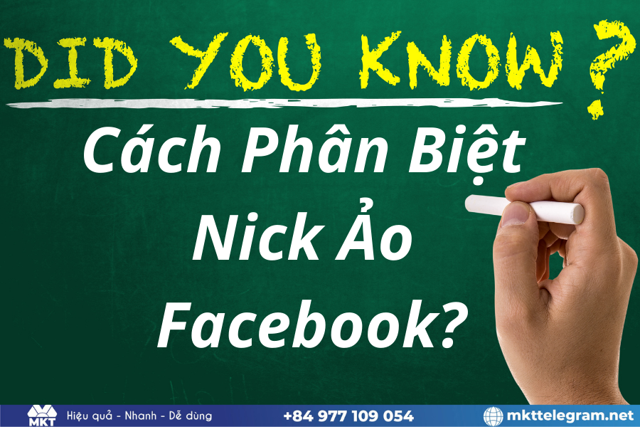 Cách phân biệt nick ảo trên Facebook